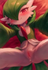 1girl, Gardevoir, from below, reaching towards viewer, blush, smirk, smug, pussy s-3561313827