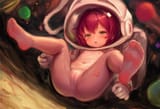 1girl, loli, aged down, astronaut, space suit, transparent, see-through, transpa s-219114955