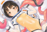 1girl, loli, aged down, astronaut, space suit, transparent, see-through, transpa s-1474388885