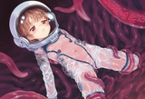 1girl, loli, aged down, astronaut, space suit, transparent, see-through, transpa s-1122899748