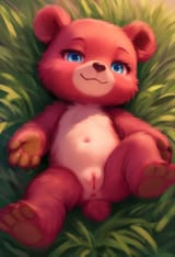 Female teddy bear, Teddy bear, bear furry, sexual teddy bear, blue eyes, smug, l s-2133623402-2