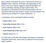 Nancy pelosi&#039;s net worth - Google Search - www.google.com