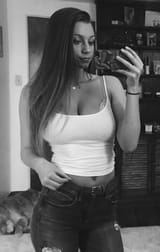 black &amp; white tank top