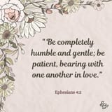 Be completely humble