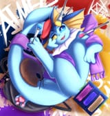 vaporeon artist with paintbrushes and beret small