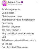 atheist arguments