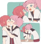 __akaza_akari_and_yoshikawa_chinatsu_yuru_yuri_drawn_by_coldcat__sample-9679b2e632498414e0395e9ebc81a321