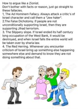 =argue like a zionists