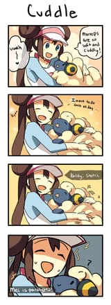 rosa hugging mareep static so paralyzed stuck hugging