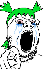 gapejak crazed crying pointing yotsuba