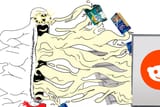 redditor soyjak drinking truckload of soymilk
