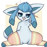 glaceon standing splits with open toed socks