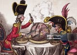 a-political-cartoon-of-prime-minister-william-pitt-and-napoleon-bonaparte-dividing-up-the-2270750682