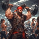pirate with weights