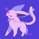 espeon side view walking and talking