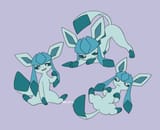glaceon in various poses presenting x anus jack o pose sitting on butt
