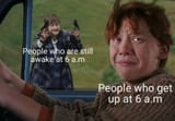 awake get up at 6 am