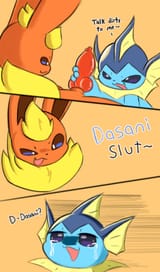 vaporeon getting called dasani slut by falreon
