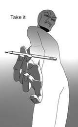 pencil take it