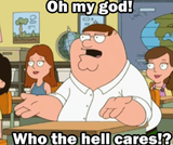 who the hell cares