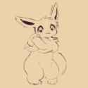 eevee dancing lineart_thumb.jpg