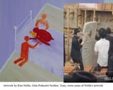 John Podesta home art NYC jews tunnel mattress
