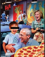 Hillary and Podesta with little boys