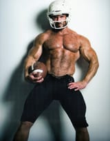 football-shirtless