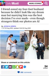 I friend-zoned my four-foot husband because he di…