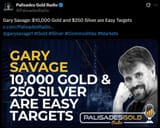 GARY $10000 GOLD $250 SILVER EASY