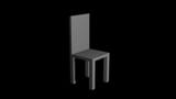 slow-polygon-3d-chair-on-black-background-3d-model-obj-blend