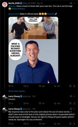 another nod from Larry Cheng