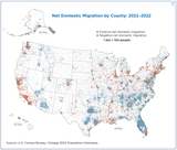 net domestic migration by county
