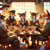 Fox pilotes drink laugh