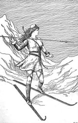 Skadi_Hunting_in_the_Mountains_by_H._L._M