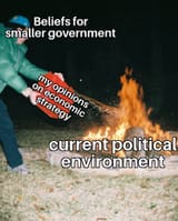 strikes a match