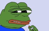 pepe cigarette smoking disgust