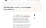Ripple RLUSD BNY Mellon custody