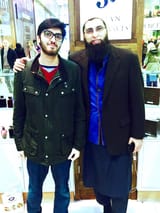 Pakistan-Junaid-Jamshed-with-His-Son-In-Bradford-UK-10817