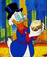 Scrooge McDuck Holding The Standard (Coin)