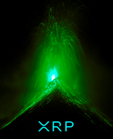 Green XRP Volcano Erupting