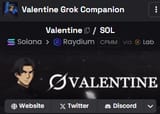 2025-07-23 17_56_06-Valentine $0.0003423 - Valentine Grok Companion _ SOL on Solana _ Raydium - DEX 