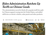 good tariffs because biden did them