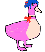 [www.bury.pink] bow red_bow green_eyes transparent 1character nice_creature wings duck pink_wings - 44