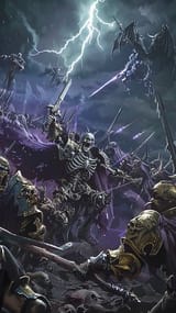 epic-skeleton-battle-stockcake