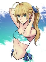 __artoria_pendragon_and_saber_fate_and_1_more_drawn_by_shimo_s_kaminaka__78e7b9183f6371ddc145b96e58f57afb