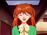 Asuka smiling (green dress)