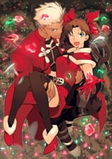 __tohsaka_rin_and_archer_fate_and_1_more_drawn_by_kon_manatsu__48d16bae38c382d241e8ba7d3903db8b