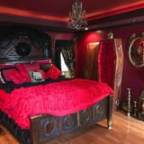 DarkWoodGothicRoomBrass