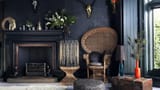 wicker,wood,black